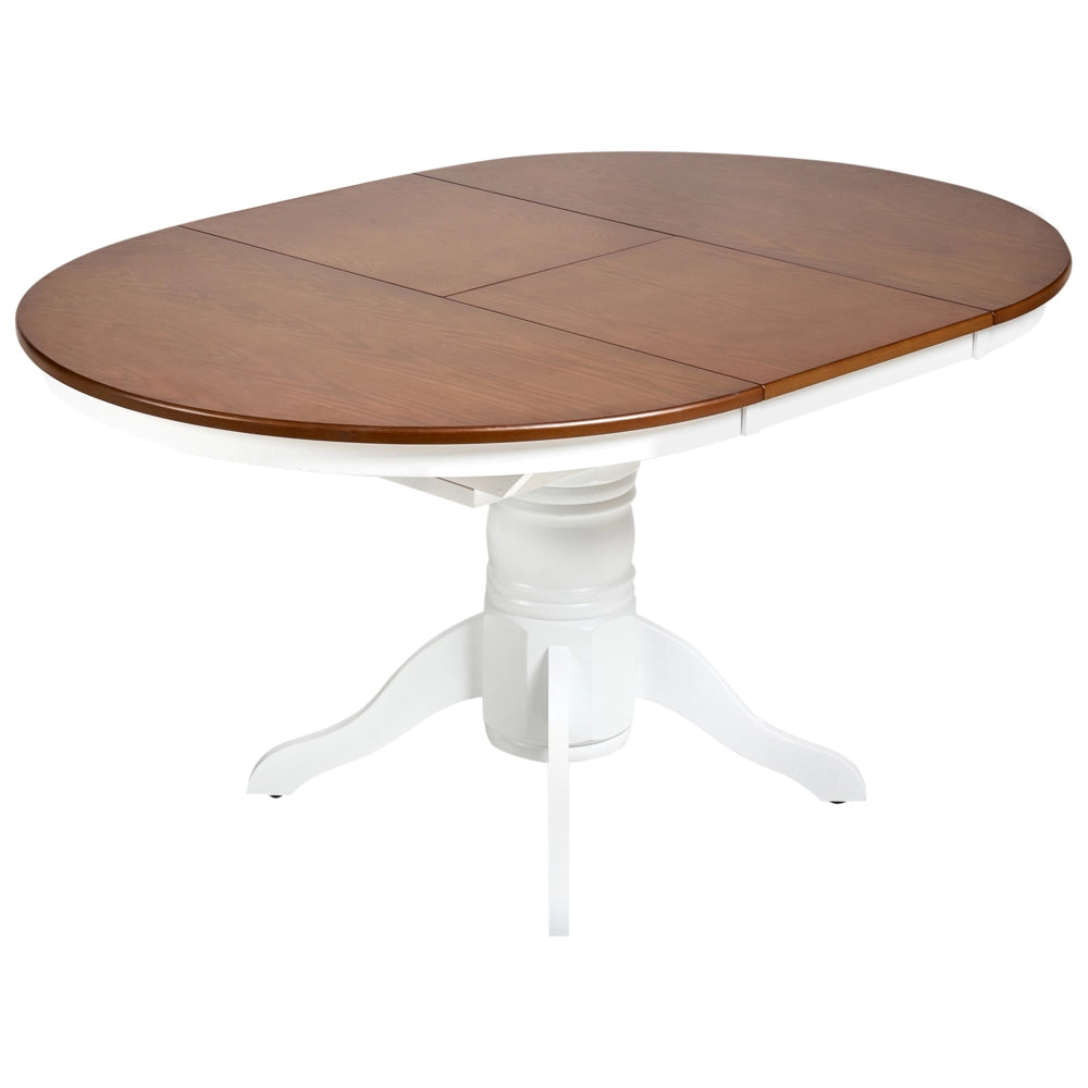 Tavolo da pranzo allungabile in legno di frassino 106/150 cm stile retrò vintage