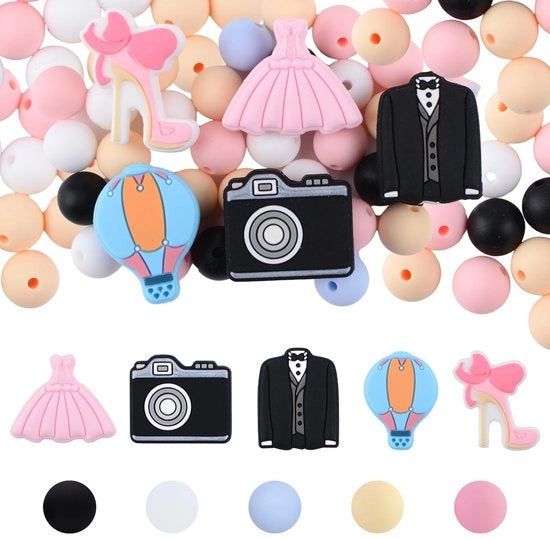 20 Stuks Silicone Kralen per Festa di Matrimonio DIY Progetti