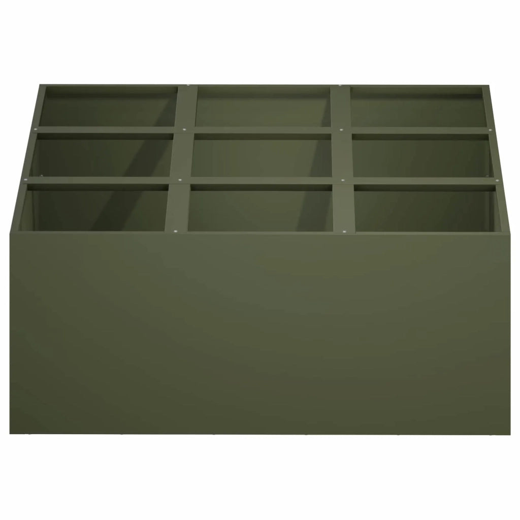 Vaso da giardino Verde Oliva 100 x 100 x 50 cm 8005760