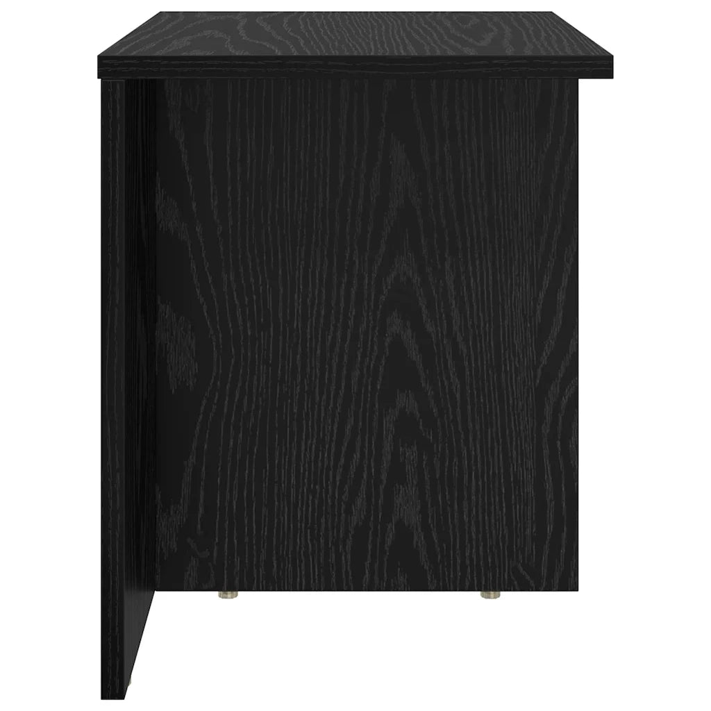 Tavolino 2 pcs Rovere Nero 37 x 32 x 40 cm Legno multistrato 891083
