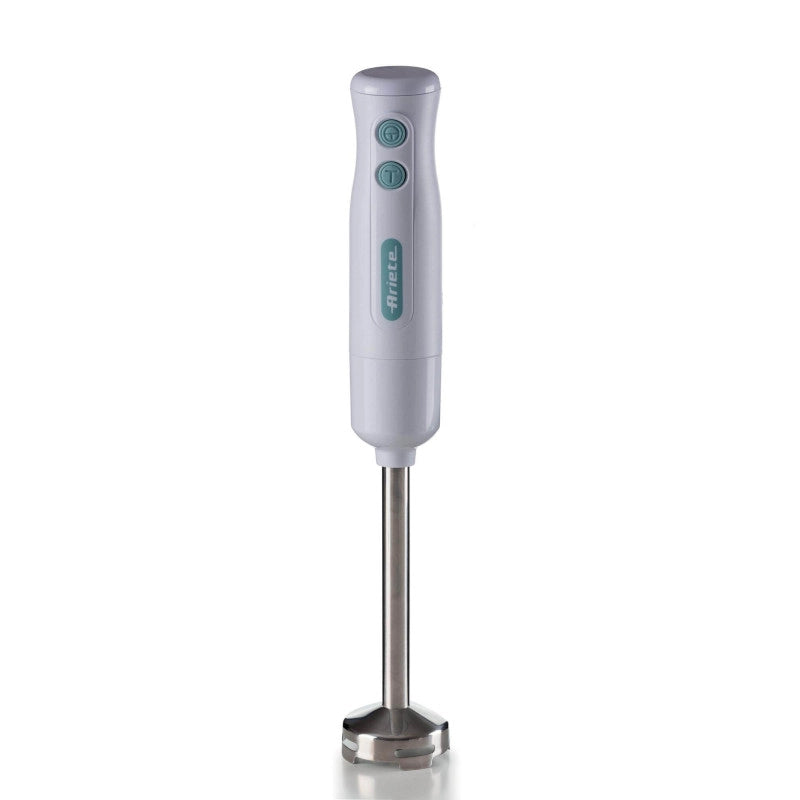 Pimer 3in1 700W, 2 velocità, lama inox, bicchiere trasparente - Bianco & Celeste