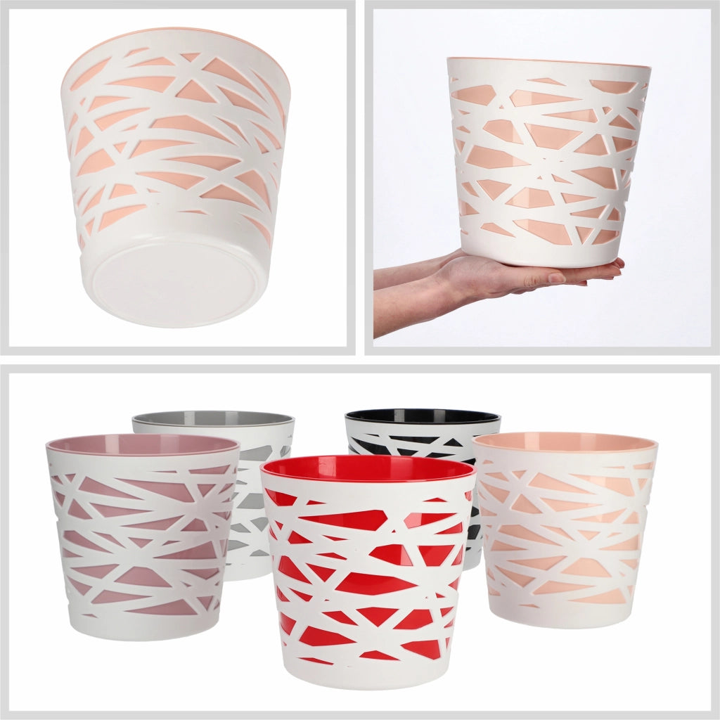 KADAX - Inserto in plastica per vaso di fiori e piante, 19 cm, beige