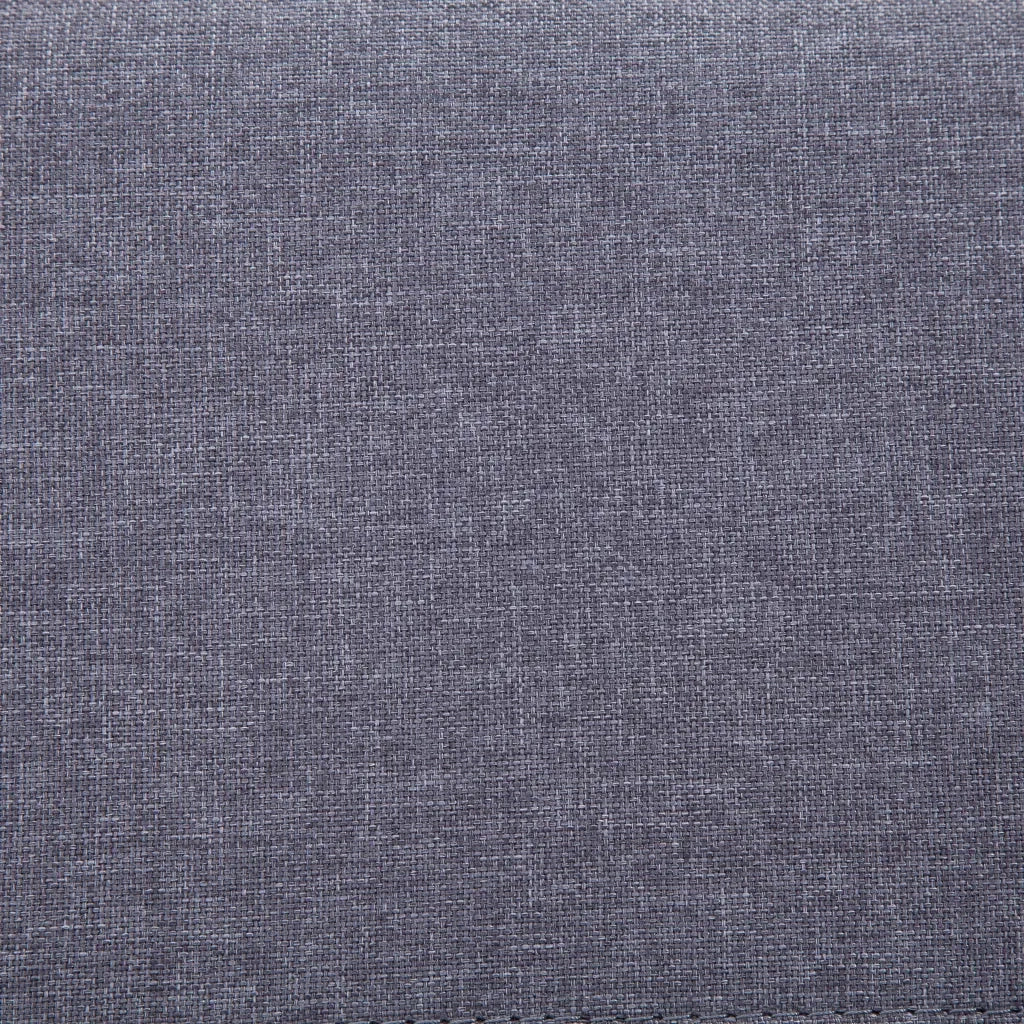Panca con Vano Portaoggetti-Panca con Contenitore-Sgabello 116 cm Grigio Chiaro in Poliestere