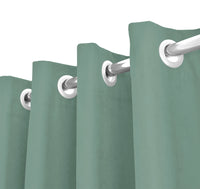 Tenda Semioscurante 140 x 290 Cm Moderne Con Occhielli  Salvia - 1 Tenda