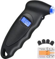 Distributore di aria per pneumatici digitale con schermo LCD grande, adatto per auto, camion, biciclette e motocicli, inclusa misurazione della profondità del profilo