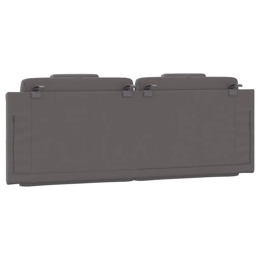 Cuscino Testiera Viana Grigio 140 cm in Similpelle 374793