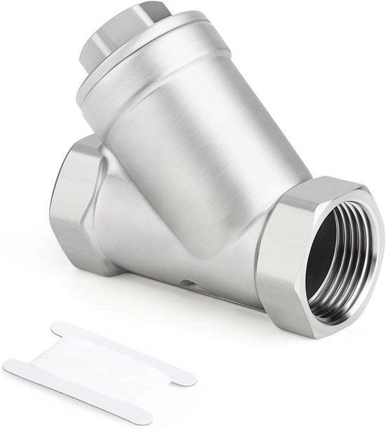 Strainer Y in RVS con Filtro Femmina 1/2" BSP - Duraturo e Inox - Per Sistemi WOG