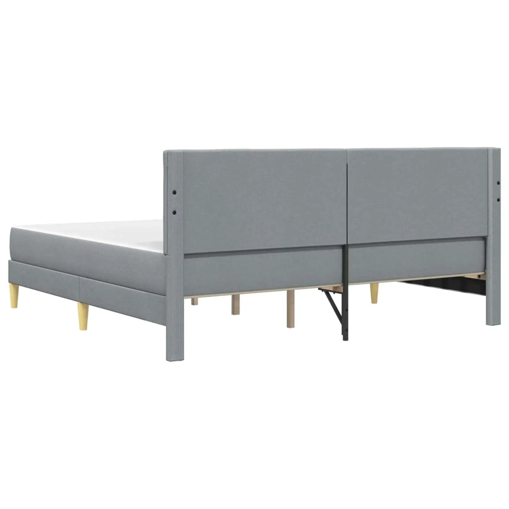 Struttura letto con materasso Grigio chiaro 200 x 200 cm