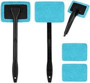 Kit di spazzolatura per auto con 2 spazzole per auto e 4 pannelli microfibra lavabili