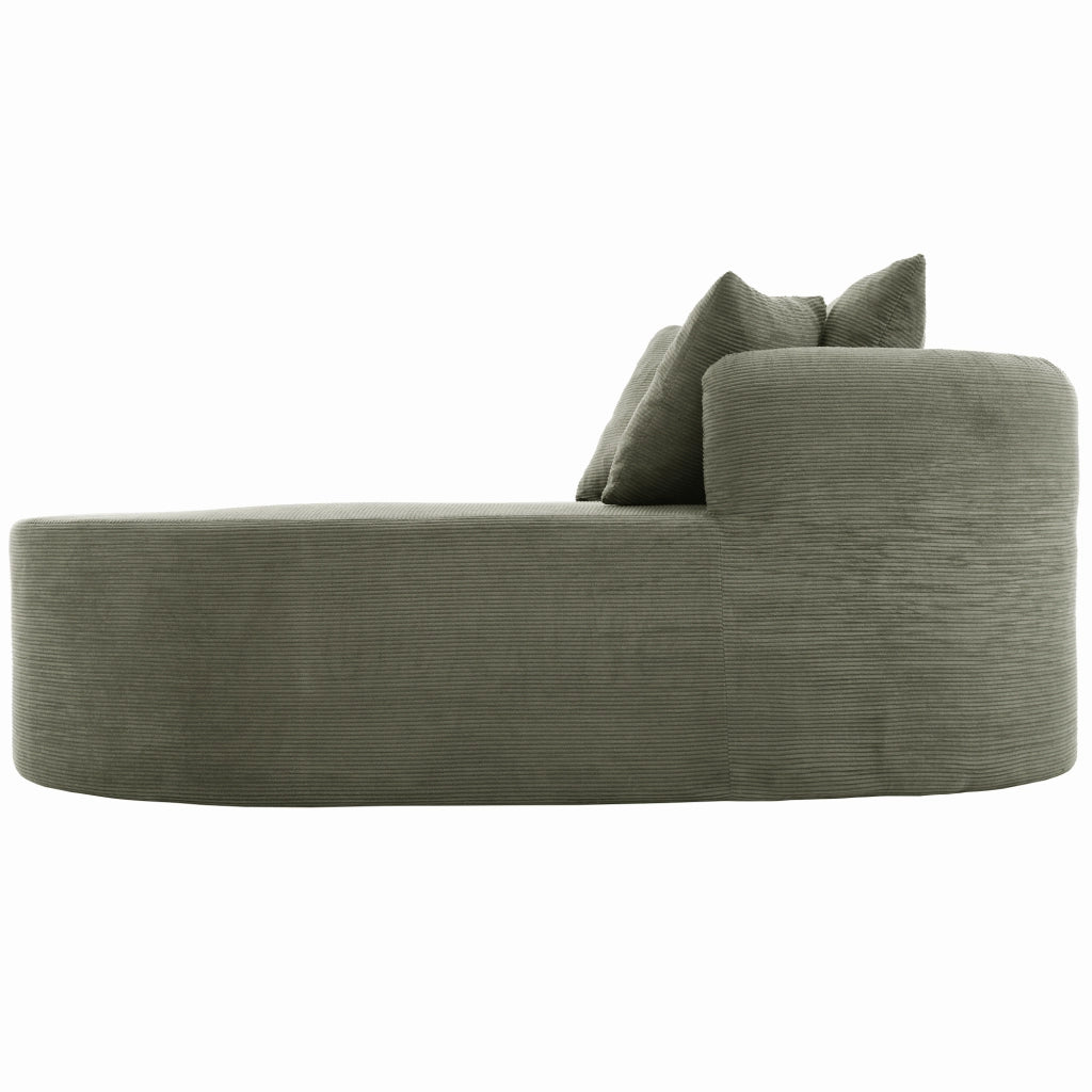 Poltrona Relax ¨C Minimal ¨C Tessuto Grigio Soggiorno 122cm