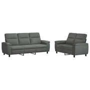 Set di divani 2 pcs Grigio Scuro Tessuto 3430690