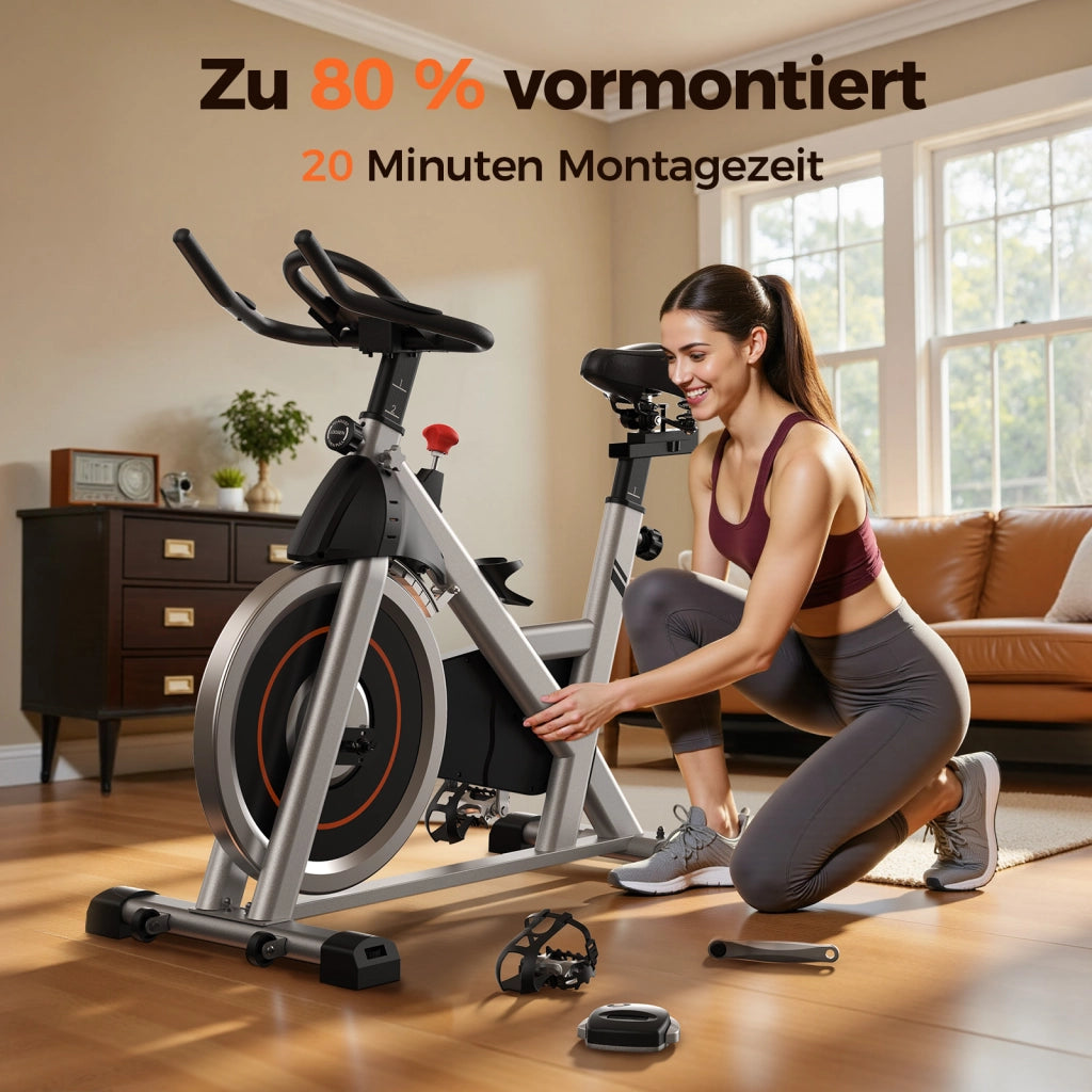 Ciclismo indoor ¨C YOSUDA ¨C Bianco con monitor LCD e tablet holder