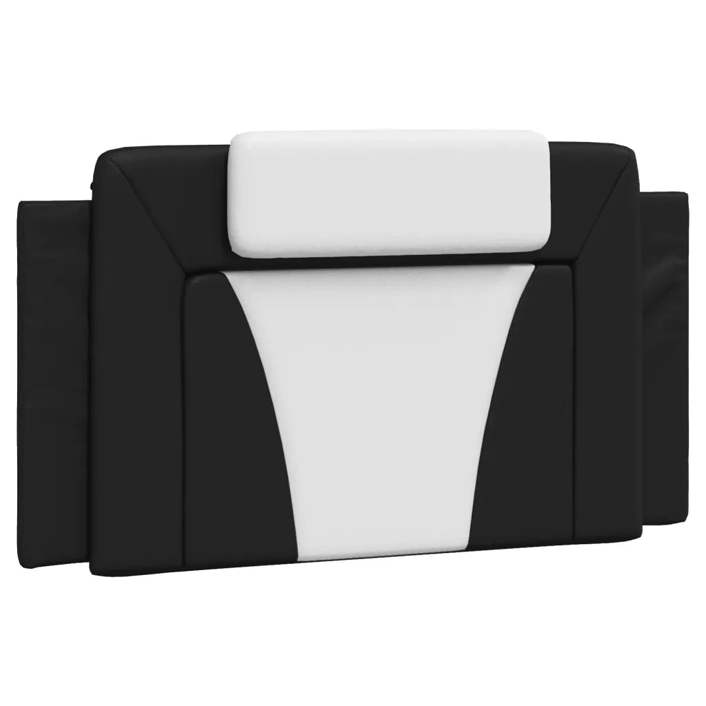 Letto Viana con Materasso Nero e Bianco 100x200 cm in Similpelle 3208780