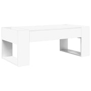 Tavolino da salotto | Tavolino da caff¨¨ | Tavolino da Soggiorno Bianco 110 x 50 x 41 cm Legno multistrato