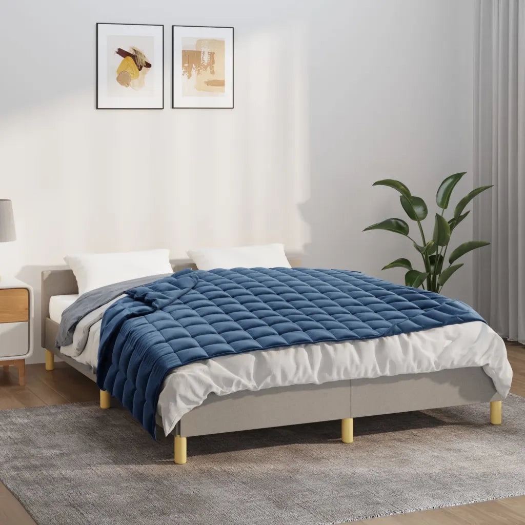 Coperta Ponderata Blu 140x200 cm 10 kg Tessuto 3154854