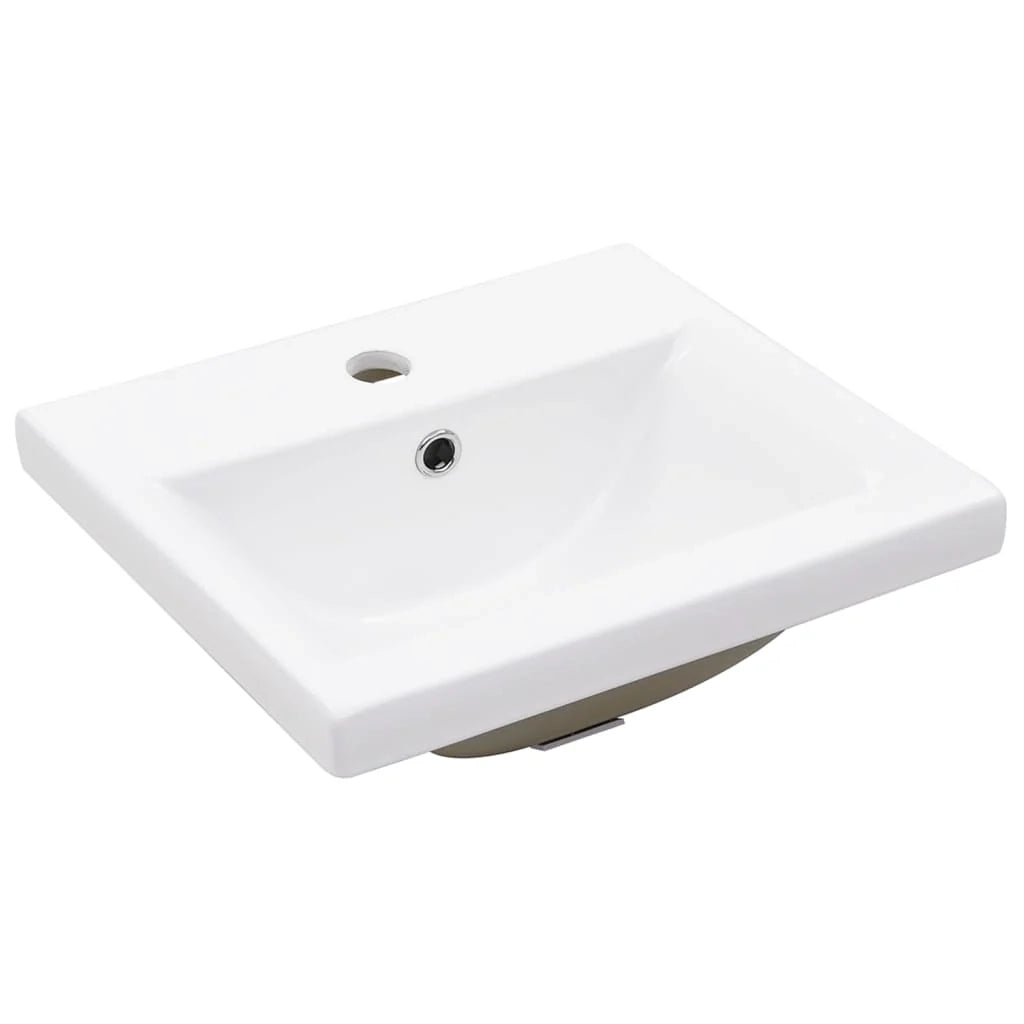 Mobile lavabo con vasca integrata 41 x 38,5 x 48 cm legno ingegnerizzato bianco 02_0006858