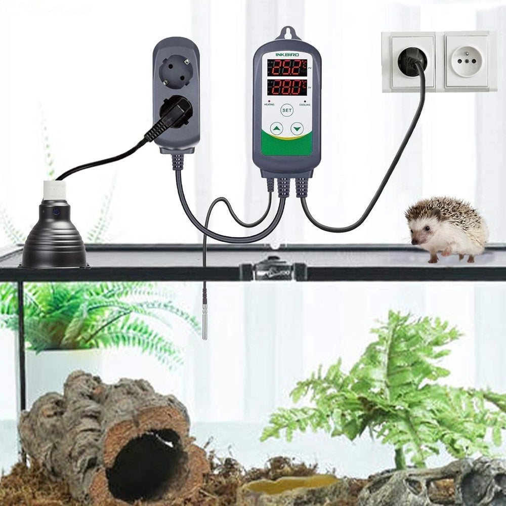 Trade Shop - Termoregolatore Digitale Termostato Controllo Temperatura Per Serra Itc-308 220v -