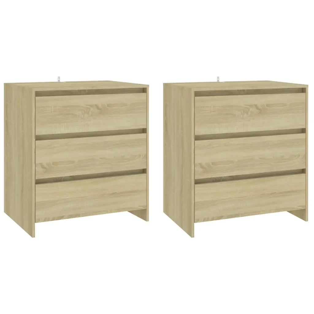 Credenze 3 pz Rovere Sonoma in Legno Multistrato cod mxl 77043