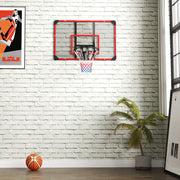 Canestro da basket da parete in acciaio, 113 x 61 x 72 cm, nero