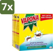 7 x Correttore per Lumache - Verde Azione - Naturale, Amichevole per Animali e Bambini - 500g - Correttore per Lumache - Lotta alle Lumache - Lotta Naturale alle Lumache - Protezione dalle Lumache - Protezione per il Giardino