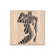 WOMAN NUDE- Quadro arredo LASERCUT composito Legno e PVC Misura: 60x60 cm