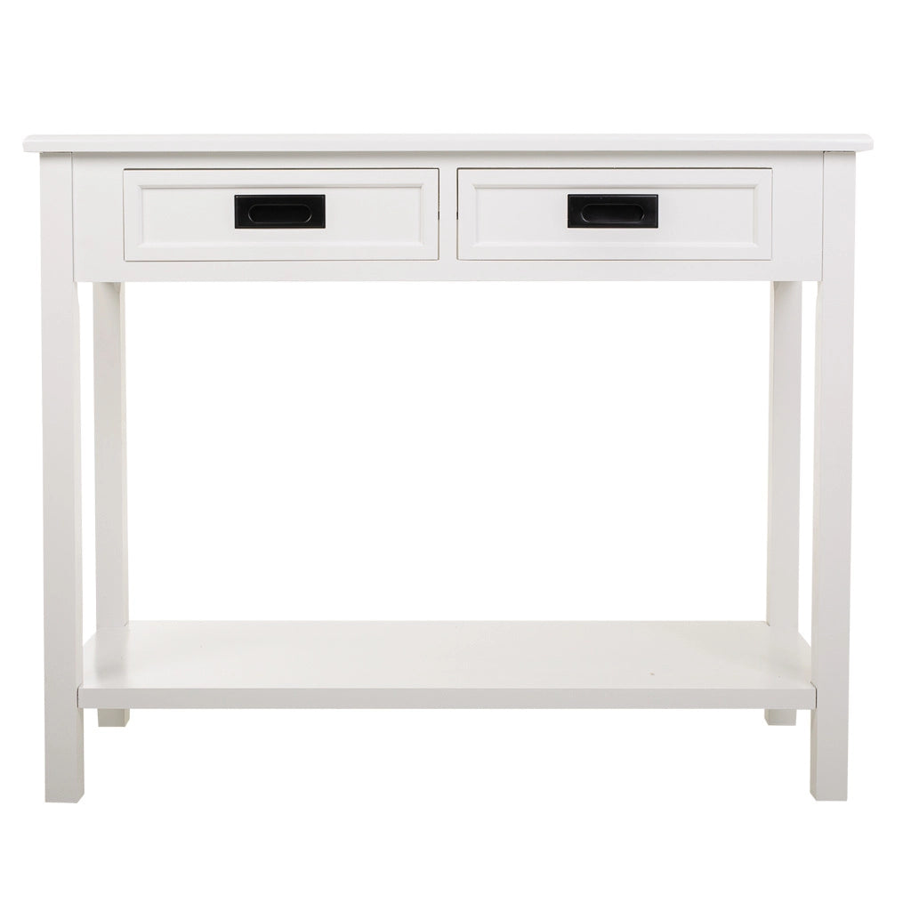 Mobile da ingresso in legno bianco 100x40x80h