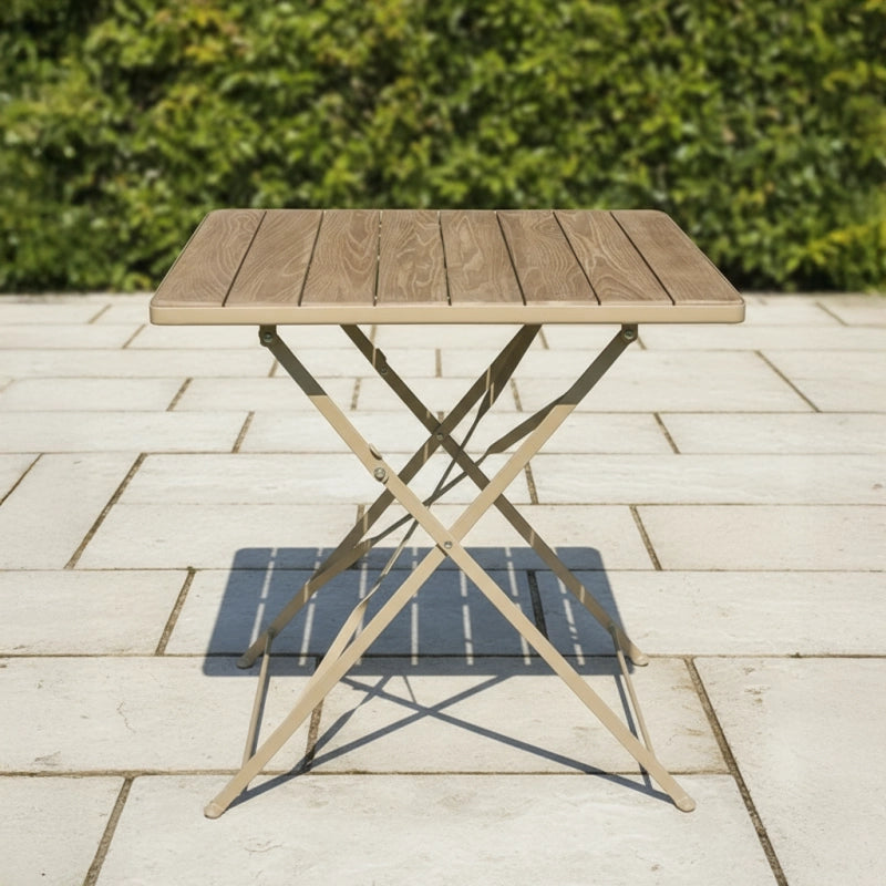 TABLE PLIABLE 115 x 70 cm ROBINIER CERUSE