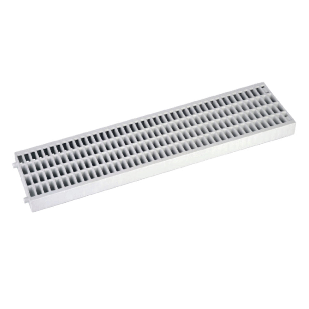 Griglia per canaletta 13x50 cm in polipropilene resistente per zone pedonali