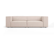 Cosmopolitan Design - Divano "Arendal" 3 posti in ciniglia beige 