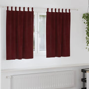 Tende oscuranti 2 pcs Rosso Vino 140 x 140 cm Velluto 4107308