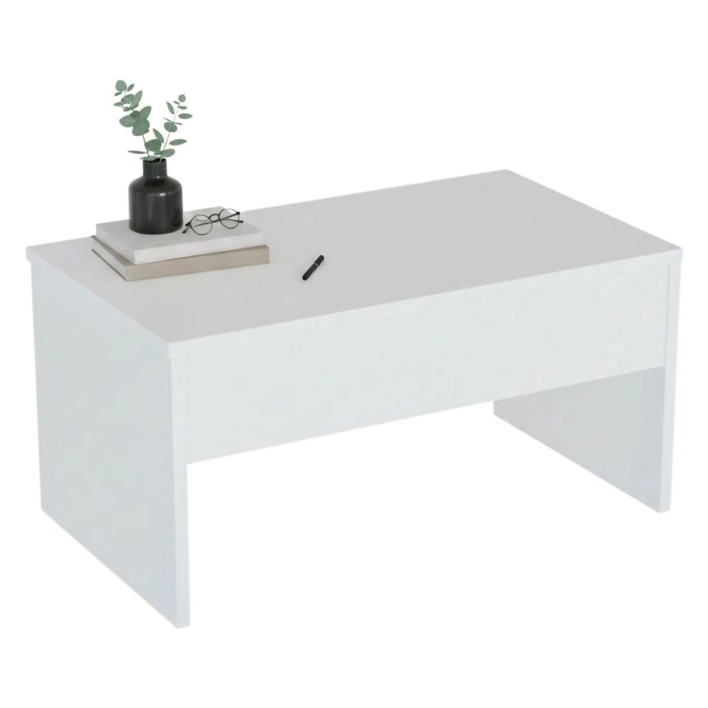Marinone, Tavolino da Salotto un Vano, 45x90x52h cm Bianco