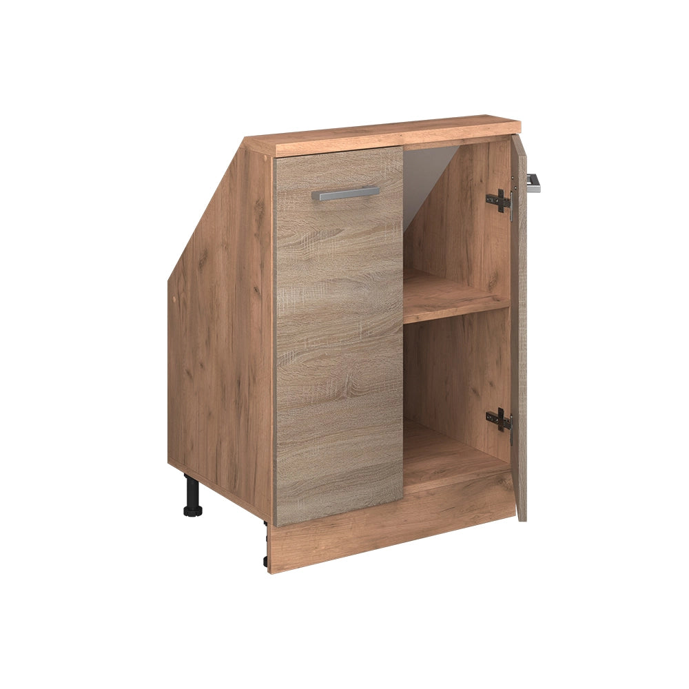 Mobile sottotetto Rion Sonoma/Rovere dorato con 2 porte Vicco