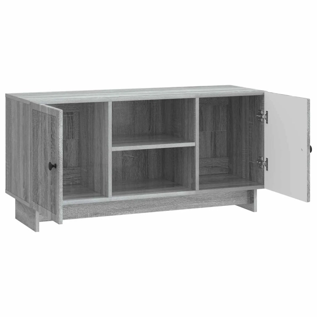 Mobile TV 102 x 34,5 x 50 cm Sonoma grigio Legno ingegnerizzato