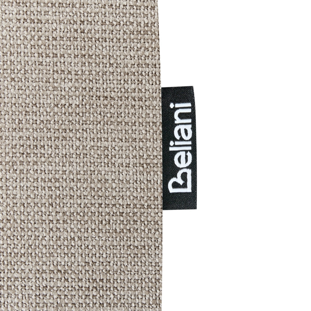 Set di 2 sedie da pranzo Struttura in legno di gomma scuro Seduta in tessuto poliestere taupe Senza braccioli Design retrò