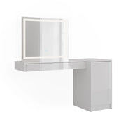 Vicco Tavolo da toeletta Bianco 100 cm 4 parti