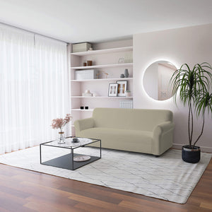 Copridivano Elasticizzato 2 Posti in Poliestere Dahlia Tortora