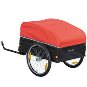 Rimorchio per bicicletta 170L ¨C Xylo ¨C Carico 40kg con telone e ruote pneumatiche 51cm
