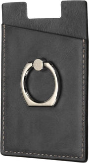 Oggetto di adesivo per smartphone con stand per anello, nero, magnetico, compatibile con la maggior parte degli smartphone.