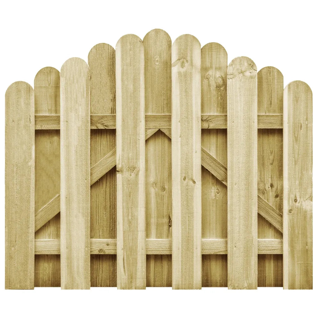 Cancello da Giardino in Legno di Pino Impregnato 100x75 cm 45326