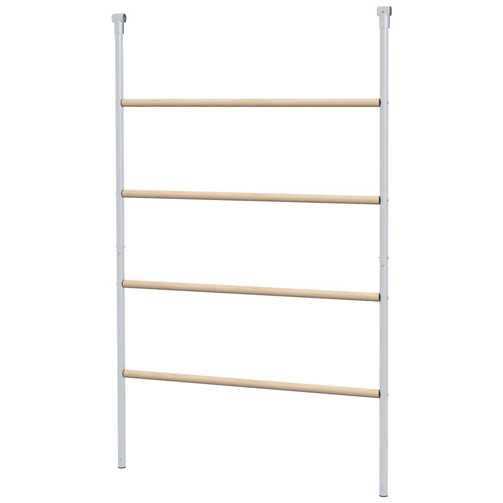 Scala per polli 4 livelli in legno e metallo ¨C zephmum ¨C 140x86x2.5 cm argento naturale