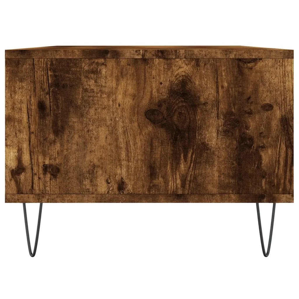 Tavolino da Salotto Rovere Fumo 90x50x36,5 cm Legno Multistrato 830593