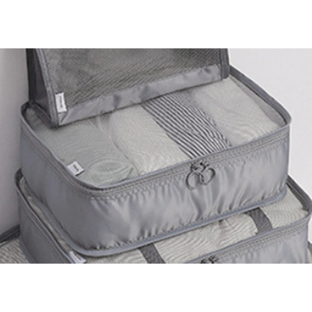 Trade Shop - Organizer Viaggio Organizza Valigia Bagagli Borsa Per Vestiti 30x20x12cm Grigia 87718 -