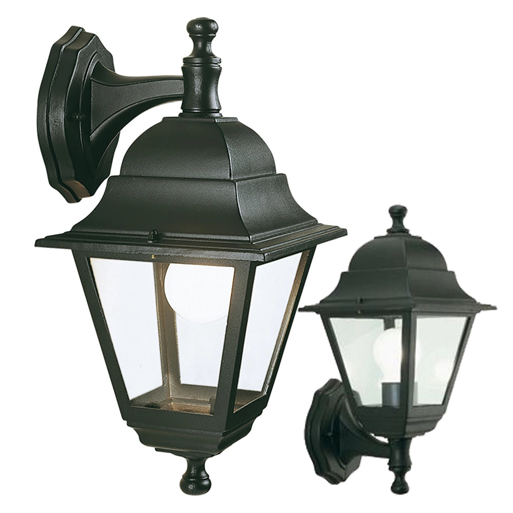 LANTERNA 'OLD' in basso - cm 37 x 18 x 20 nero  - SOVIL