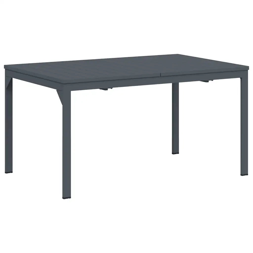 Tavolino da Giardino | Tavolo da Pranzo da Esterno Antracite 210 x 90 x 73 cm Acciaio