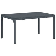 Tavolino da Giardino | Tavolo da Pranzo da Esterno Antracite 210 x 90 x 73 cm Acciaio