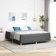 Struttura del letto Grigio scuro 180 x 200 cm Tessuto 3398956