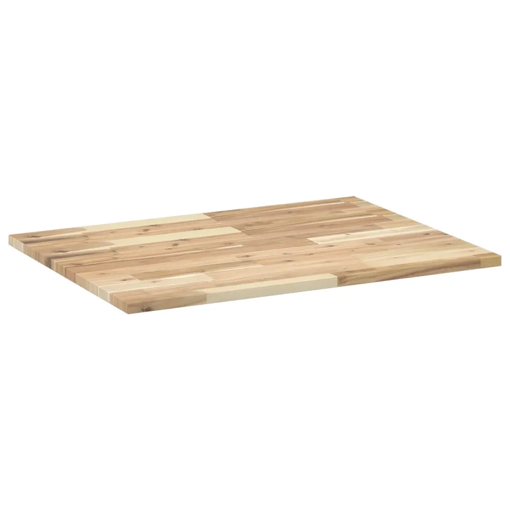 Piano da Bagno Non Trattato 80x60x2 cm Legno Massello di Acacia 3279667