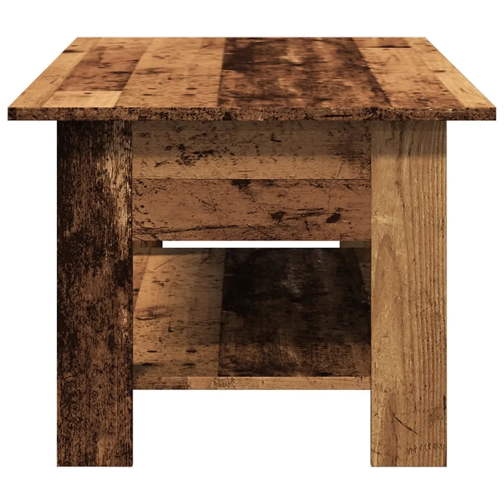 Tavolino da Salotto Legno Antico 102x55x42 cm Legno Multistrato
