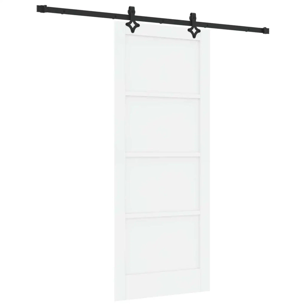 Porta scorrevole Bianco e Nero 83 x 202 cm