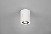 COOKIE CILINDRO SPOT ORIENTABILE BIANCO + NERO D. 9,6CM H. 12,5CM 1 LUCE ATTACCO GU10